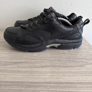 Dr. Comfort Men’s  12XW Winner Plus Black Leather Lace Up Shoes Sneakers 7210